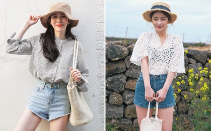 Mùa hè nhất định phải mặc jean shorts rồi, mix thế nào cũng đẹp ngất ngây thế này kia mà!