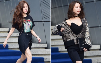 Seoul Fashion Week ngày 4: Thành viên của nhóm nhạc kém nổi Rainbow sexy nổi bật lấn lướt nhiều đàn chị