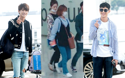 Park Hyung Sik rủ rê Jisoo "bắn tim", Park Bo Young bịt kín tại sân bay đi du lịch Bali