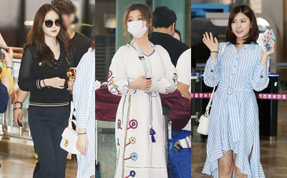Kim Yoo Jung bỗng xuất hiện với tay bó bột, "nàng thơ của PSY" Naeun gây chú ý tại sân bay