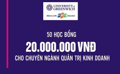 Cơ hội nhận học bổng 40 triệu đồng ngành QTKD từ đại học hàng đầu UK