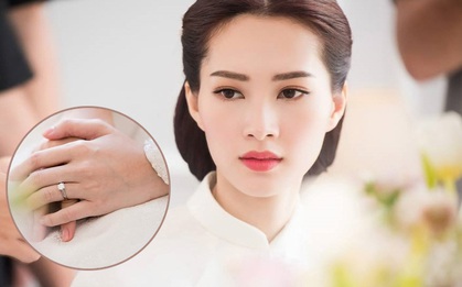 Cận cảnh nhẫn cưới của Thu Thảo trong loạt ảnh hậu trường lễ ăn hỏi với Trung Tín