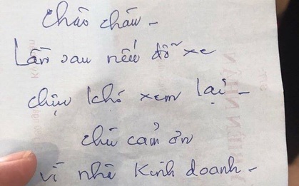 Đỗ xe chắn cửa, chủ nhà chỉ để lại mảnh giấy và tin nhắn phản hồi của tài xế khiến nhiều người mỉm cười