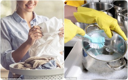 Tin "mừng": Chăm rửa bát, giặt quần áo sẽ giúp phụ nữ sống thọ hơn