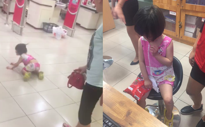 Hà Nội: Bé gái bị mẹ đánh mắng, bỏ lại siêu thị vì lỡ làm mất gói kẹo