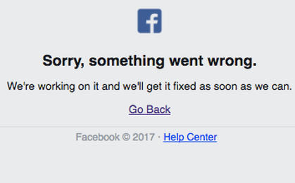 Facebook vừa bất ngờ tê liệt trên toàn thế giới sáng nay