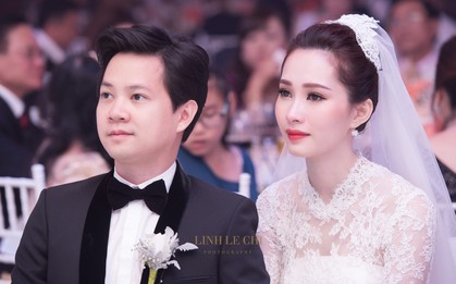 Đặng Thu Thảo rưng rưng nước mắt, suýt bật khóc trong lễ cưới
