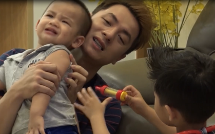 2 siêu quậy nhà Đăng Khôi: Gì cũng không sợ, chỉ sợ tiêm phòng