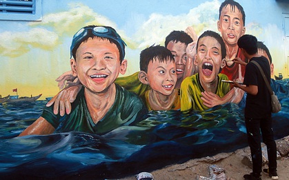 “Lý Sơn của Quảng Nam” hút hồn du khách bởi làng bích họa được vẽ bởi sinh viên Đà Nẵng