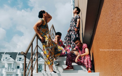 Diện đồ bộ của bà ngoại, 4 chàng trai Sài Gòn chụp ảnh chất như lookbook!