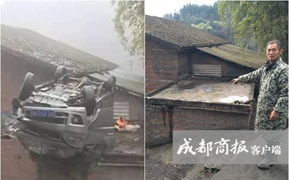 Xây nhà đúng chỗ hiểm, một năm bị ô tô lao lên nóc 7 lần, chủ nhà đành ra ngủ phòng khách