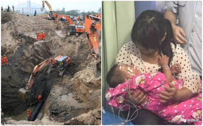 Nghẹt thở với màn giải cứu bé trai 20 tháng tuổi rơi xuống giếng sâu 45m hơn 10 tiếng đồng hồ