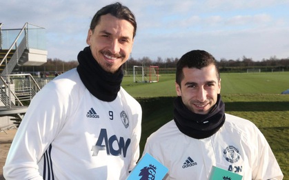 Ibrahimovic truyền thụ tuyệt kỹ sút "bọ cạp" cho Mkhitaryan