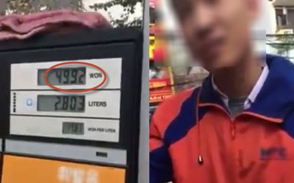 Clip: Đổ xăng thiếu 80 đồng, người đàn ông quyết đòi bằng được