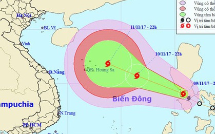 Áp thấp nhiệt đới đã mạnh lên thành bão Haikui, tiếp tục tăng cấp tiến thẳng vào biển Đông