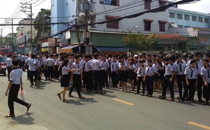 Cháy trường học ở TP.HCM, hàng trăm giáo viên và học sinh tháo chạy thục mạng