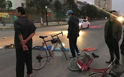 Xe tải tông cụ ông đi tập thể dục văng xa 5 m rồi tháo chạy