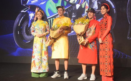Huyền thoại đường đua Valentino Rossi đến Việt Nam, mặc áo dài giao lưu cùng fan