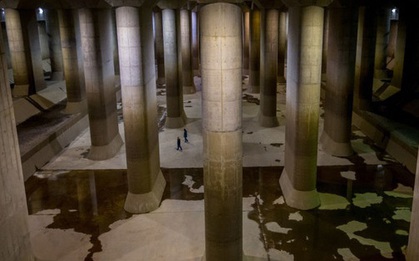 "Giải mật" cống ngầm lớn nhất thế giới ở Nhật, siêu bão mưa 3 ngày liền cũng không ngập