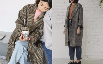 Sau blazer kẻ, đến lượt áo dạ kẻ lên ngôi trong mùa đông năm nay