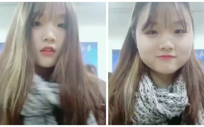 Mặt con gái sẽ luôn thon thả cho đến khi họ vén tóc lên!