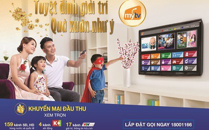 MyTV miễn phí đầu thu, tăng kênh K+ cho tất cả khách hàng