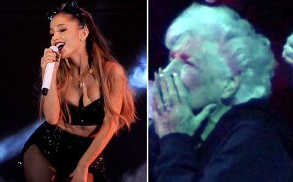 Bà của Ariana Grande sửng sốt khi xem cháu hát tục tĩu trên sân khấu