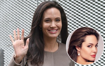 Biểu tượng gợi cảm như Angelina Jolie giờ đây cũng đã có nhiều vết chân chim trên mắt