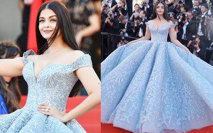 Hoa hậu Aishwarya Rai đẹp như Lọ Lem, "chặt chém" dàn mỹ nhân trên đấu trường nhan sắc Cannes!