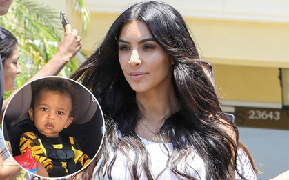 Vì hành động có thể làm con gãy cổ, Kim Kardashian gây tranh cãi ầm ĩ trên mạng