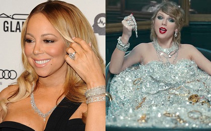 Nhẫn đính hôn của Mariah Carey có giá trị ngang cả bồn tắm kim cương 220 tỷ đồng của Taylor Swift!