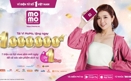 1 triệu cơ hội mua sắm giá chỉ từ 1 đồng bằng Ví MoMo
