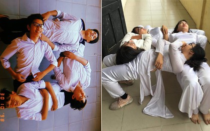Trào lưu nằm gối đầu lên nhau đang hot sùng sục trên mạng xã hội này bạn đã rủ bạn bè cùng lớp thử chưa?