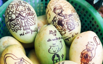 Khi sinh viên Mỹ thuật Công nghiệp đi bán xoài thì cũng phải chất nghệ hơn người thế này đây