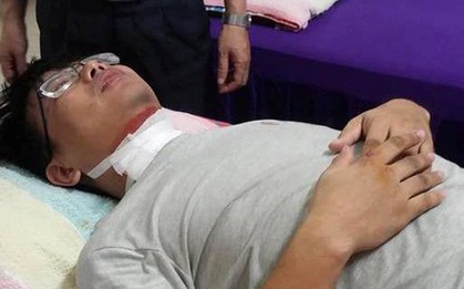 Hải Phòng: Người đi đường bị dây cáp viễn thông cứa cổ, phải nhập viện