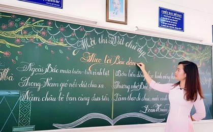 Xuất hiện "đối thủ" của các giáo viên Quảng Trị: 16 cô giáo Vũng Tàu viết bảng đẹp như rồng bay phượng múa