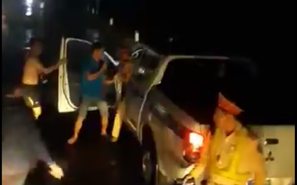 CSGT Bình Định lên tiếng về clip đánh nhau với tài xế