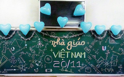"Không lẫn đi đâu được" với những màn trang trí bảng 20/11 theo đúng môn dạy của GVCN