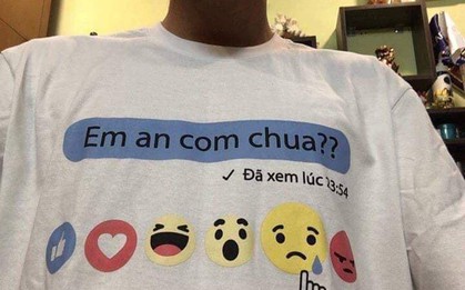 Không còn là tin nhắn, câu tán gái kinh điển "Em ăn cơm chưa" đã trở thành quote và được in hẳn lên áo thun!