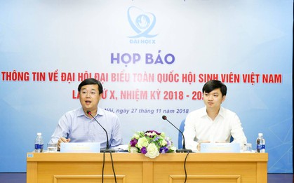 Họp báo giới thiệu Đại hội đại biểu toàn quốc Hội Sinh viên Việt Nam lần thứ X nhiệm kỳ 2018 - 2023