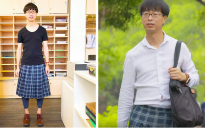 Nam giáo sư Hong Kong thích mặc váy, trang điểm khi đi dạy: Người ta bảo tôi là gay nhưng tôi không khó chịu