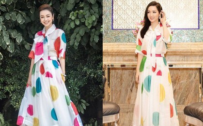 Khi HH Giáng My đụng váy với Jennifer Phạm kém 14 tuổi: Phân định ai đẹp hơn dường như là không thể
