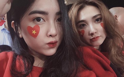 Cùng bị đồn yêu Hà Đức Chinh và Bùi Tiến Dũng, tình "chị ngả em nâng" của hai cô gái xinh đẹp bỗng được chú ý