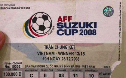 Đây là chiếc vé đưa người hâm mộ trở về ký ức Việt Nam vô địch AFF Cup 10 năm trước