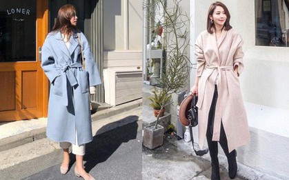 Ngay cả nàng công sở mét rưỡi cũng diện được ngon ơ kiểu áo dạ dáng dài, thắt eo vừa ấm vừa sang này