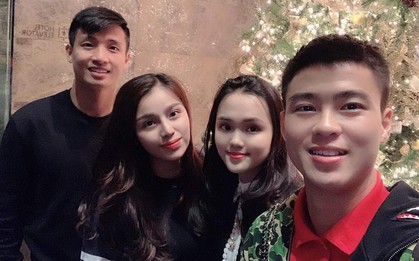 Duy Mạnh, Tiến Dũng xứng danh "những người có tâm" khi chụp ảnh bên bạn gái vẫn không quên nhắc tên "bồ Trọng"