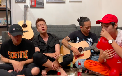 Clip Lou Hoàng hát thử ca khúc mới trên "bàn nhậu" đạt hàng nghìn share trong vài tiếng