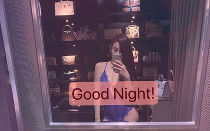 Huyền Baby khoe body cực hot, song tủ đồ hiệu phía sau mới là điều khiến dân tình không rời mắt