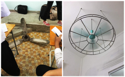 Thời đi học có một nỗi lo vừa buồn cười vừa kinh hoàng đáng sợ mang tên "quạt trần rơi vào đầu"