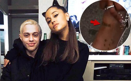 Ariana Grande xóa hình xăm về Pete Davidson để thay bằng tên cún cưng của bạn trai cũ quá cố Mac Miller